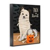 Stupell Industries Dog Wearing Mummy Costume Trick or Treat Halloween  Framed Giclee Art - 2 of 4