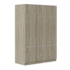 6-Doors Wooden Wardrobe Storage for Bedroom,Nature - 4 of 4