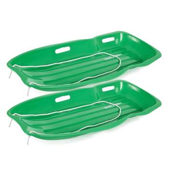Belli Green Steerable Snow Sled with Brake and Handle Cord for Kids and  Adults BE02186 - Toys and Hobbies 4 All