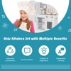 Infans Kids Kitchen Playset Pretend Play Cooking Set w/Vivid Faucet & Telephone - 4 of 4