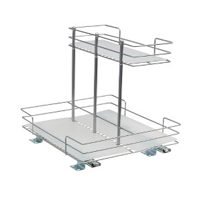 Household Essentials Double-Sided Pantry Organizer Nickel - 1 of 4