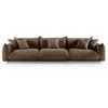 MINIMORE Modern Style 124.5"W Modular Chris 4Seater Sofa - 4 of 4