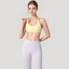 Anna-Kaci Active Women's Scoop Neck Sports Bra with Thin Adjustable Straps and Smooth Seamless Design - 3 of 4