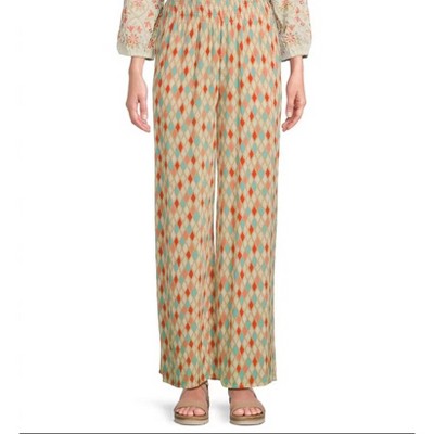 Women's Elastic Shirred Waist Pull-On Wide Leg Pants - Multiples