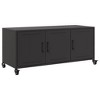 vidaXL TV Cabinet Black Cold-rolled steel Medium TV Cabinet - 2 of 2