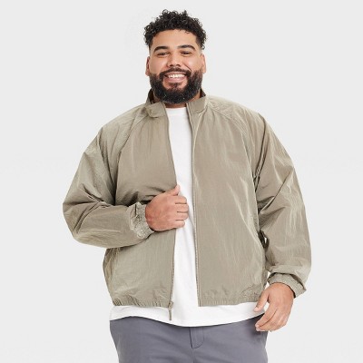 Men's Big & Tall Windbreaker - Goodfellow & Co™ Taupe 3XL