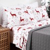 Christmas Printed Cotton Flannel Sheet Set - 2 of 4