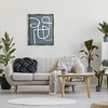 Stupell Industries Round White Squiggles Contemporary Abstract Design Black Floater Framed Canvas Wall Art - 2 of 4