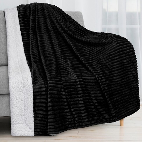 Home Black Flannel Fleece Throw Blanket, Solid Ultra Soft Luxury Double  Side Fuzzy & Plush Fall Blanket for Couch and Pet, Fluffy Cozy Throw Blanket  - All Season Premium Bed Blanket - (