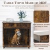LOVMOR 38.4 Inch Dog Kennel with 2 Drawers Storage - 3 of 4