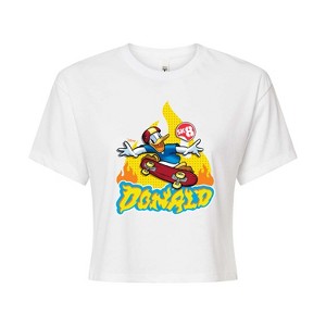 Women's - Disney - The Donald Cropped Graphic T-Shirt - 1 of 4