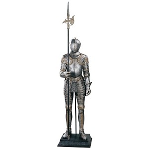 Design Toscano 16th-Century Italian Armor Sculpture with Halberd - 1 of 4