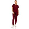 MediChic Scrubs for Women's V-Neck Scrub Set with Six Pocket Cargo Jogger Pants with 4-Way Stretch - 2 of 4