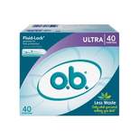 o.b. Original Ultra Applicator Free Tampons - Unscented - 40ct