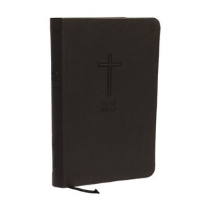 KJV, Value Thinline Bible, Compact, Imitation Leather, Black, Red Letter Edition - by  Thomas Nelson (Leather Bound) - 1 of 1