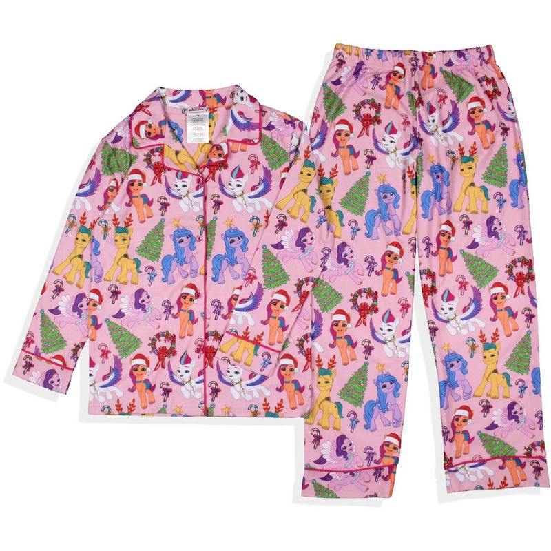 My Little Pony: A New Generation Christmas Girls' Sunny Starscout Pajama Set Pink, 2 of 7