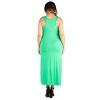 24seven Comfort Apparel Plus Size Racerback Style Maxi Dress - 3 of 4
