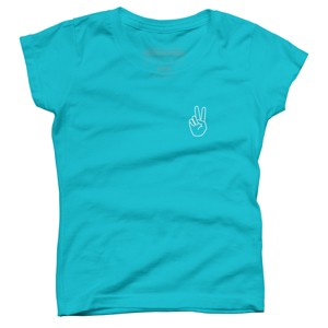 Girl's Design By Humans peace By desiredesign T-Shirt - 1 of 3