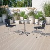 Emma and Oliver 4 Pack Aluminum and Rattan Commercial Indoor-Outdoor Restaurant Stack Chair - 2 of 4
