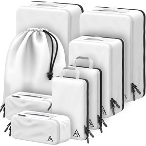 8-Piece Luxury Compression Packing Cubes & Bags for Travel – Maximize Space in Luggage with HybridMax Double-Capacity - 1 of 4