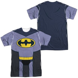 Popfunk Teen Titans Go to The Movies Batman Uniform Front-Back Print Adult Sublimated Costume T-Shirt - 1 of 4