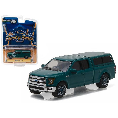 2015 Ford F 150 With Camper Shell Green Gem Country Roads Series 15 164 Diecast Model Car By Greenlight