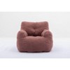 CAVINAS Modern Bean Bag Chair, Soft Teddy Fabric Tufted Foam Bean Bag Chair, Indoor Modern Focus Bean Bag Chair - 4 of 4