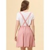 Allegra K Women's Elastic Waist Suspender A-Line Bubble Skirt - 3 of 4