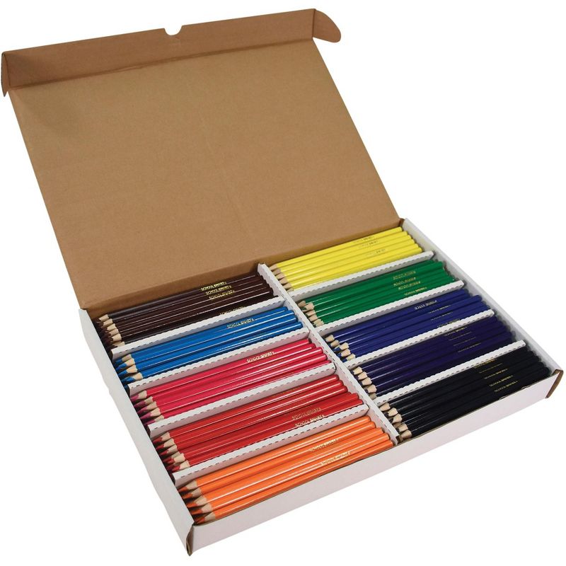 School Smart Colored Pencils, Assorted Colors, Pack of 250, 6 of 12