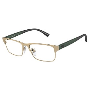 Emporio Armani EK 1001 3002 Childrens Rectangle Eyeglasses Matte Pale Gold 47mm - 1 of 3