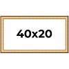 PosterPalooza | Panoramic Traditional Gold Picture Frame - UV Acrylic, Foam Board Backing, Hanging Hardware - 2 of 4