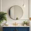 VEVOR Wall Mounted Makeup Mirror, 0.15" Thick, 30 in Mirror with Aluminium Alloy Frame & Explosion-Proof Film, Scratch-Resistant Mirror, Black - 2 of 4