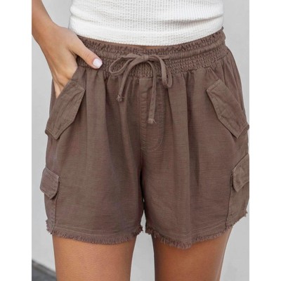 Women's Cargo Soft Shorts - Grace & Lace