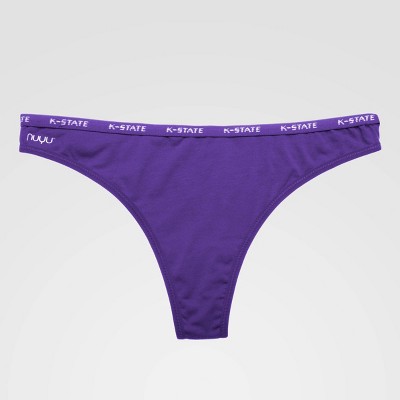 NCAA Kansas State Wildcats Thong with Logo Elastic - White L