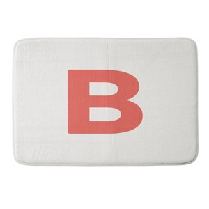 Deny Designs April Lane Art Block Monogram Memory Foam Bath Mat - 1 of 4