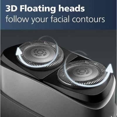 Philips Norelco Wet & Dry Men's Rechargeable Electric On the Go Shaver - PQ888/81