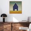 22" x 22" Navy Barn Summer by Ryan Fowler Framed Canvas Wall Art Print - Amanti Art: Modern Lithograph, Polystyrene Frame - 4 of 4