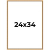 PosterPalooza | Classic Modern Gold Picture Frame - UV Acrylic, Foam Board Backing, Hanging Hardware - 2 of 4
