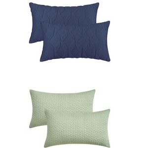 REGALWOVEN 4 Pcs Geometric Soft Cozy Throw Pillow Covers - 1 of 4