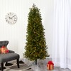 Nearly Natural 6.5-ft Slim Colorado Mountain Spruce Artificial Christmas Tree with 450 (Multifunction with Remote Control) - 4 of 4