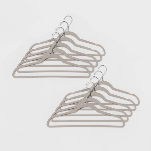 White Plastic Heavy-Duty Hangers (3-Pack)