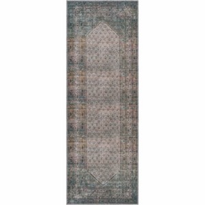 Hauteloom Olive Sariaya Distressed Washable Area Rug - 1 of 4