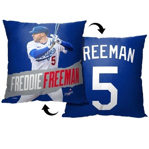 MLB Los Angeles Dodgers Freddie Freeman Throw Pillow 18x18 Inches - 1 of 4