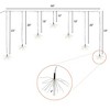 Lumabase Electric Starburst LED Curtain Fairy String Lights - 3 of 3