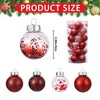 GustoWave 30 Pcs Christmas Ball Ornaments, Xmas Tree Baubles Set for Holiday, Wedding, Party - 2 of 4