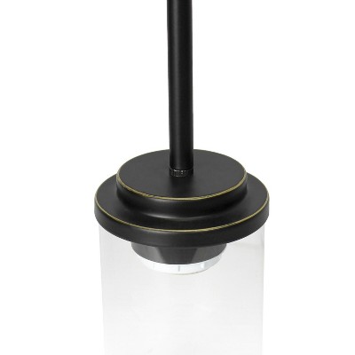 Farmhouse Bronze 53" Adjustable Hanging Glass Pendant Light