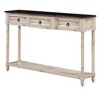 VYNXARIA Console Table Sofa Table with Drawers for Entryway with Projecting Drawers and Long Shelf ,Beige - 3 of 4