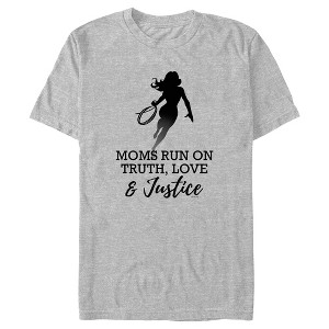 Men's Wonder Woman Moms Run On Truth, Love & Justice T-Shirt - 1 of 4