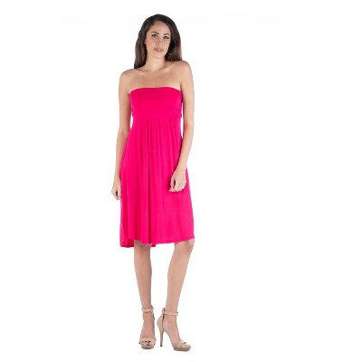 Strapless Empire Waist Mini Dress-pink-xl : Target