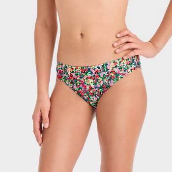 Girls' 'ride The Wave' Solid Bikini Swim Bottom - Art Class™ Pink L : Target
